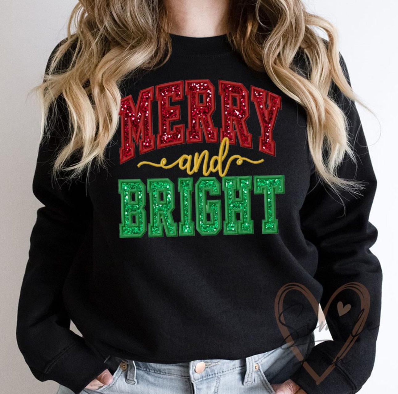 Merry Christmas embroidery crew