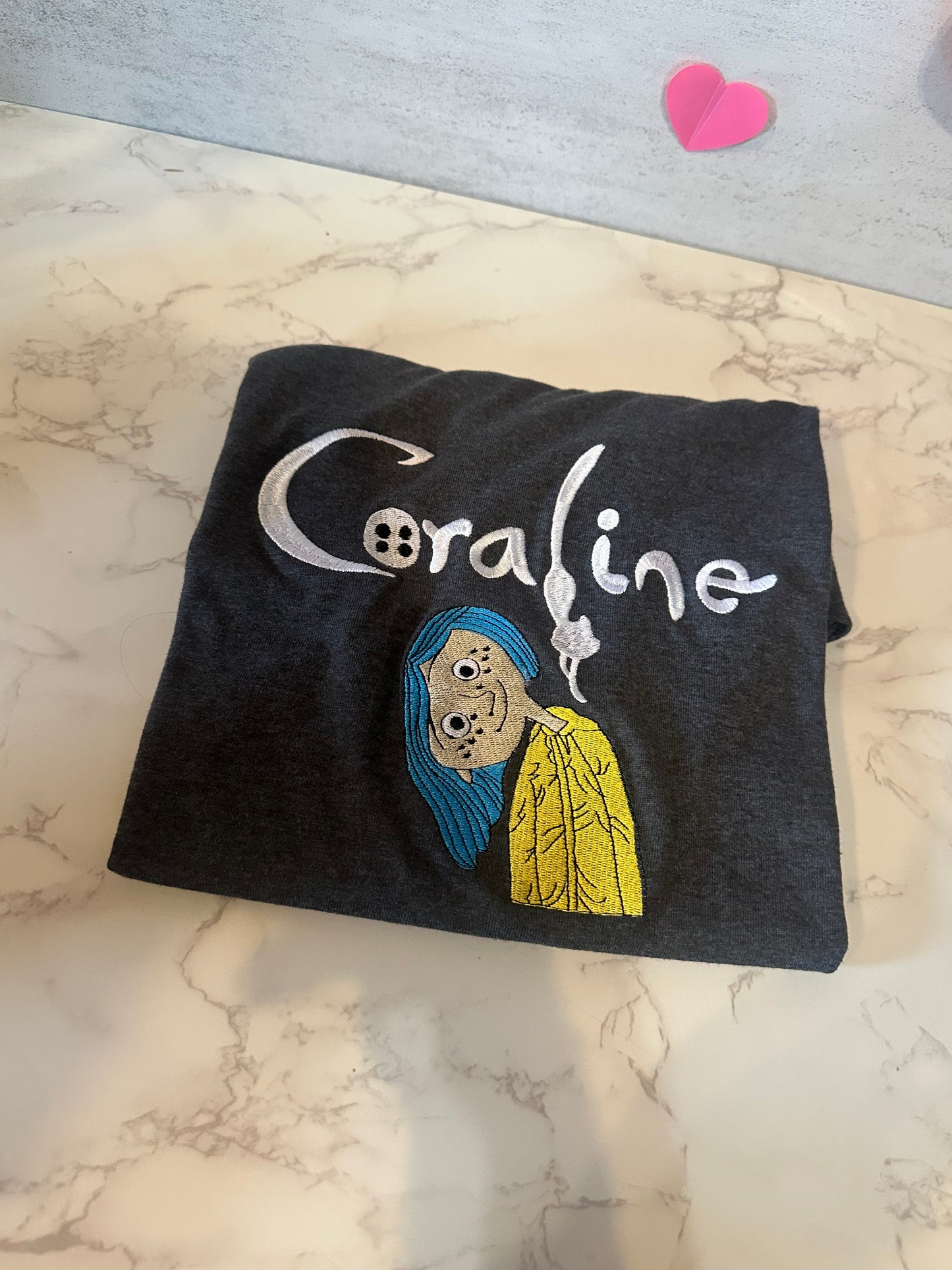 Coraline embroidered tshirt