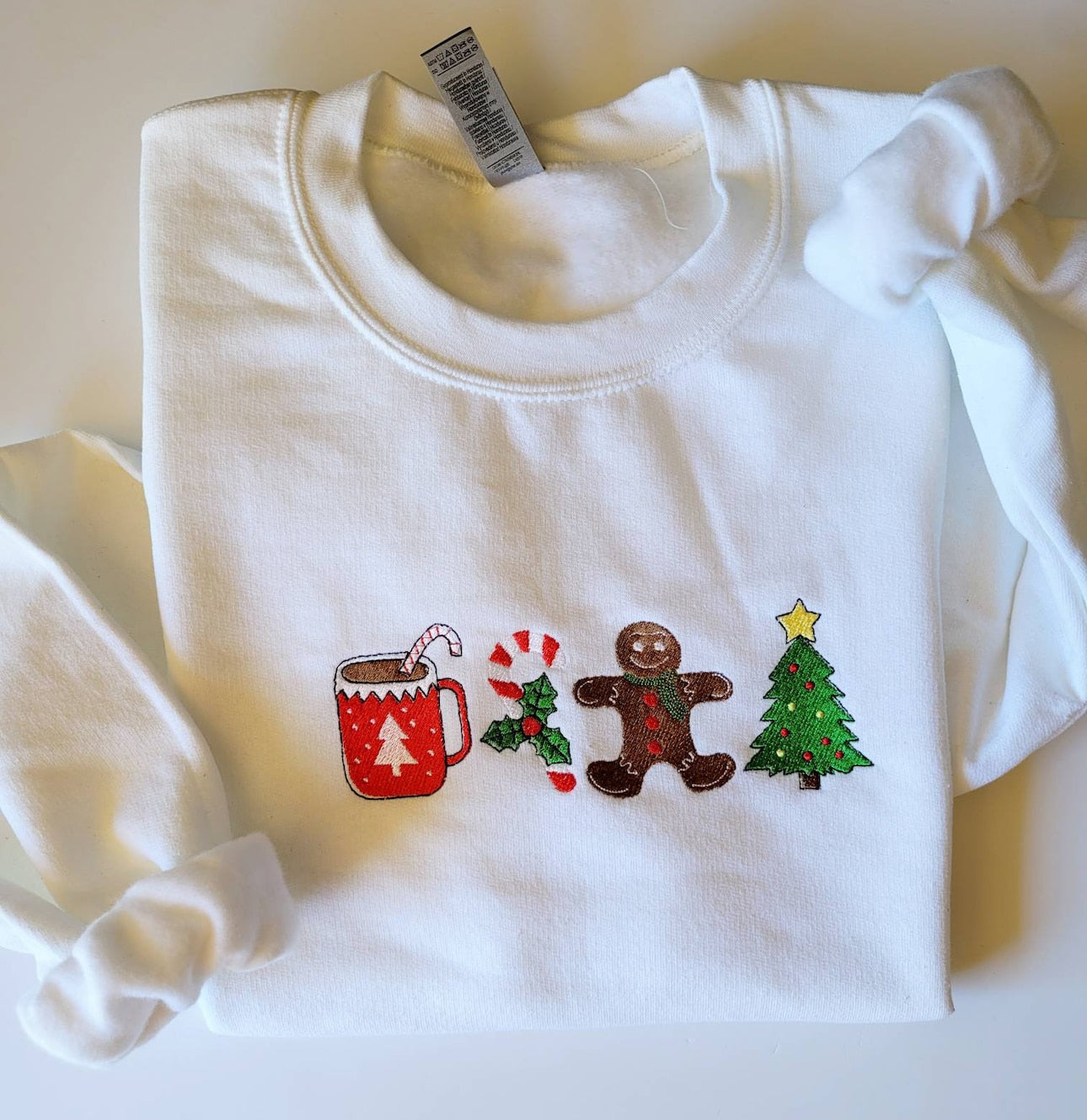 Christmas embroidery sweatshirt