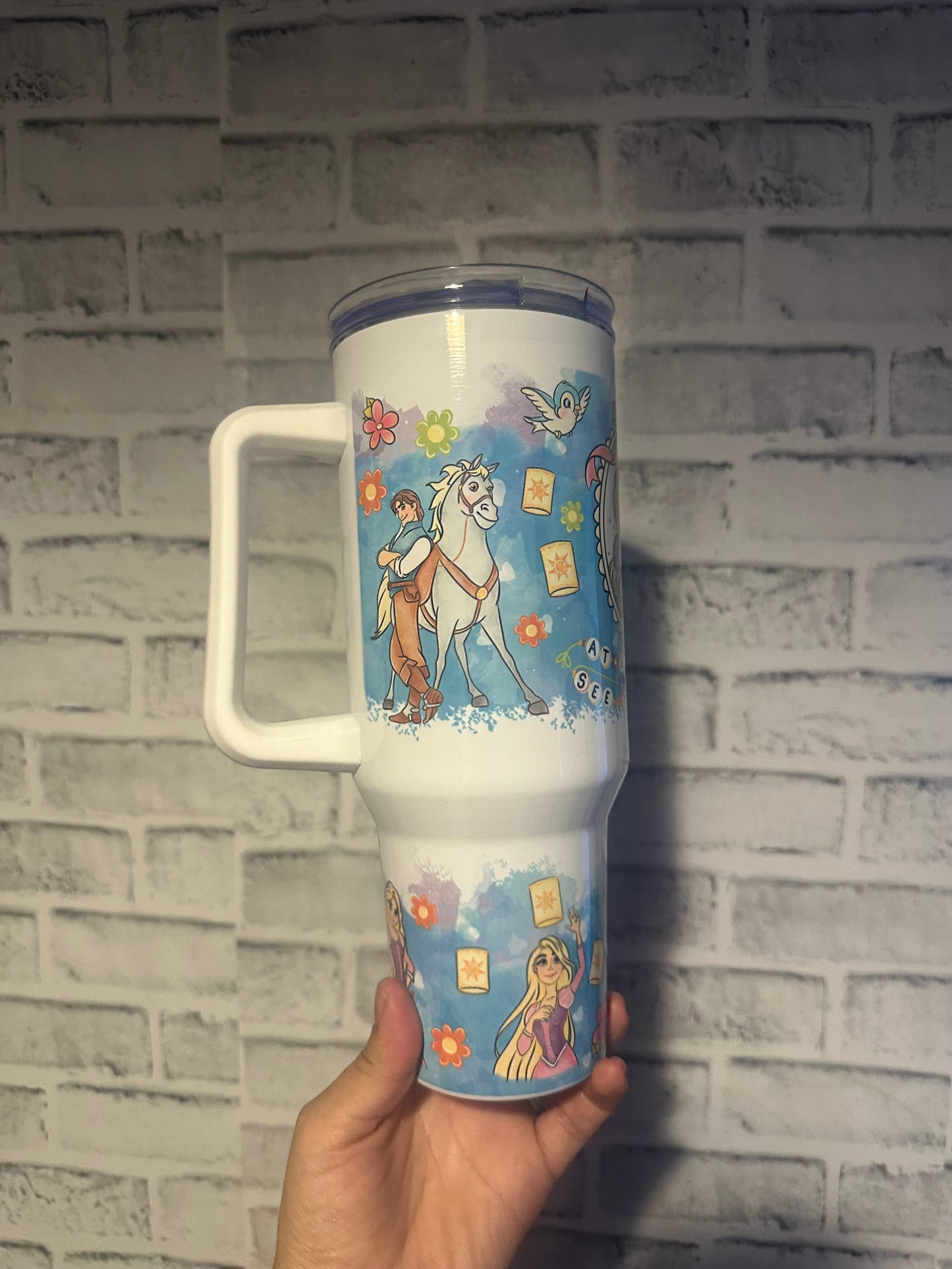 Rapunzel 40 oz tumbler