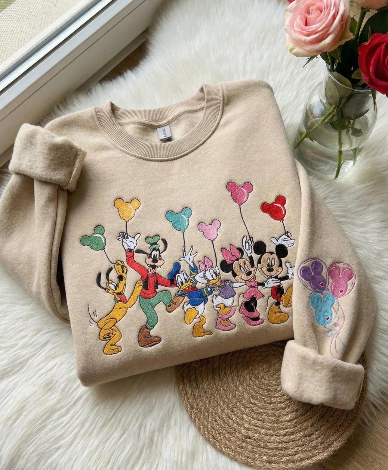 Mickey and friends embroidery crew