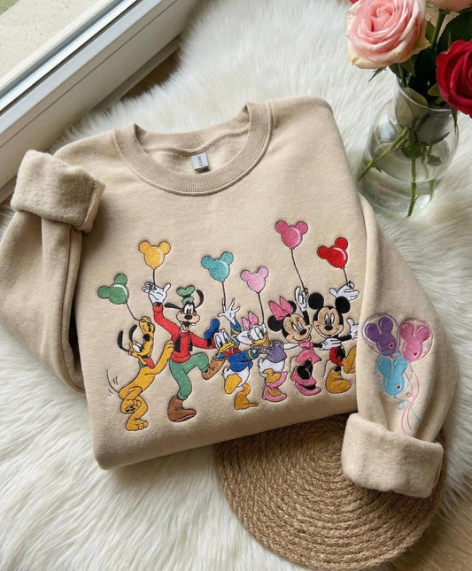 Mickey and friends embroidery crew
