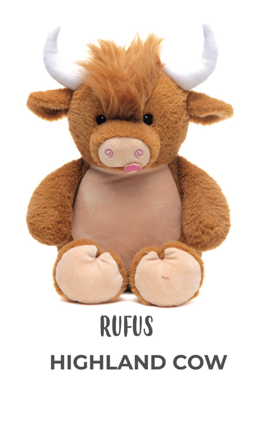 Highland cow plushie
