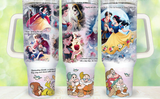 Snow White 40 oz tumbler