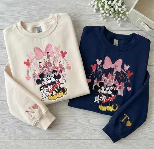 Castle with Mickey and Minnie crew