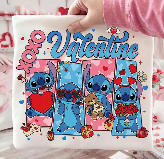 Stitch valentine shirt