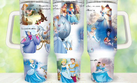 Cinderella 40 oz tumbler