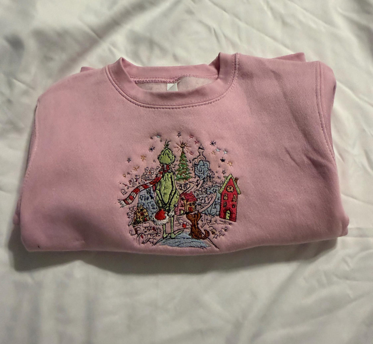 Grinch embroidery crew