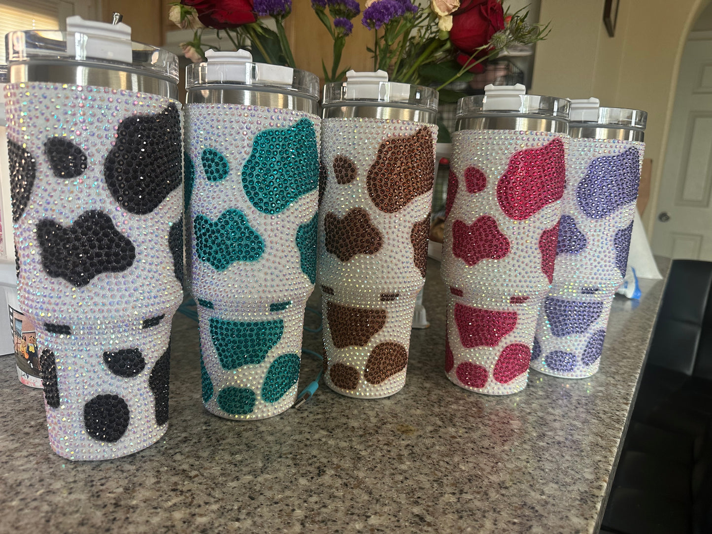 40 oz cow tumblers