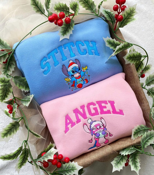 Stitch and angel Christmas