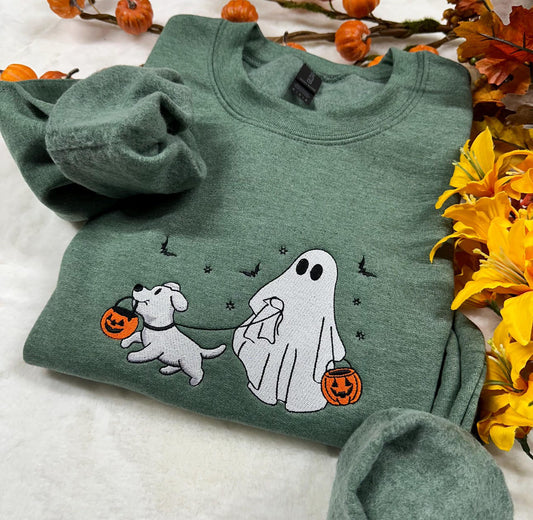 Ghostie with dog crew