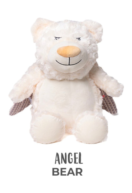 Angel bear plushie