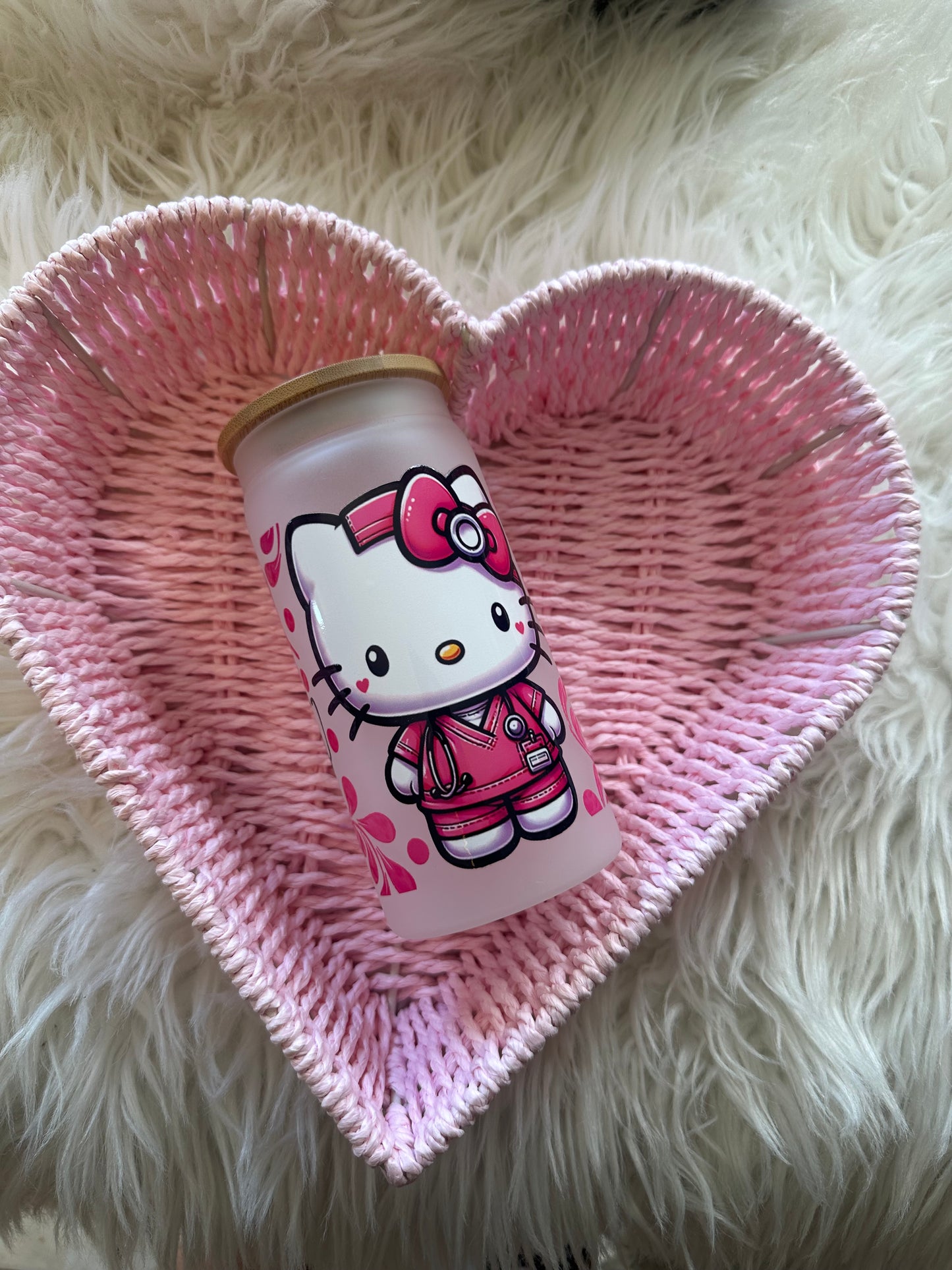 Nurse hello kitty cup