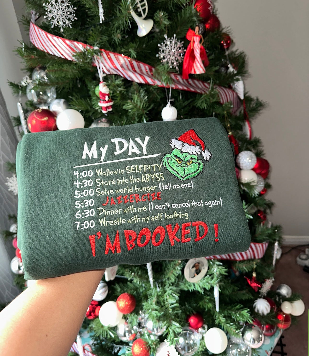 Grinch embroidery crew