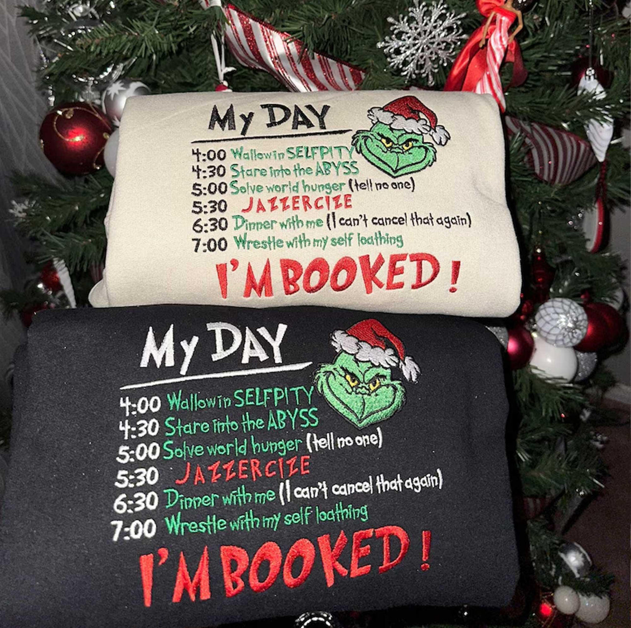 Grinch embroidery crew